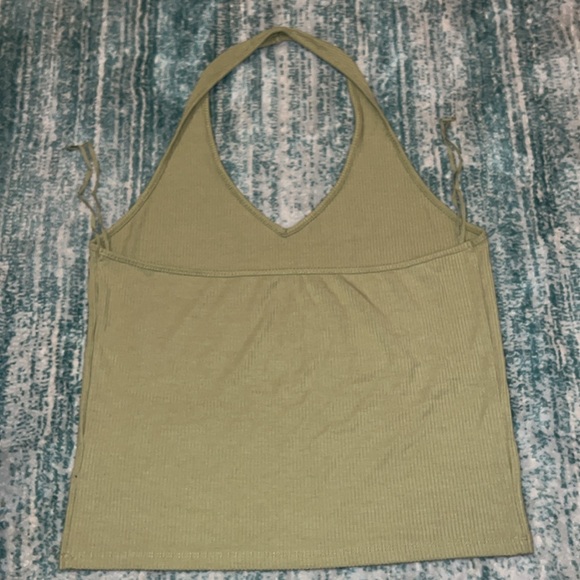 NEVER WORN AMERICAN EAGLE GREEN HALTER TOP - Picture 3 of 4